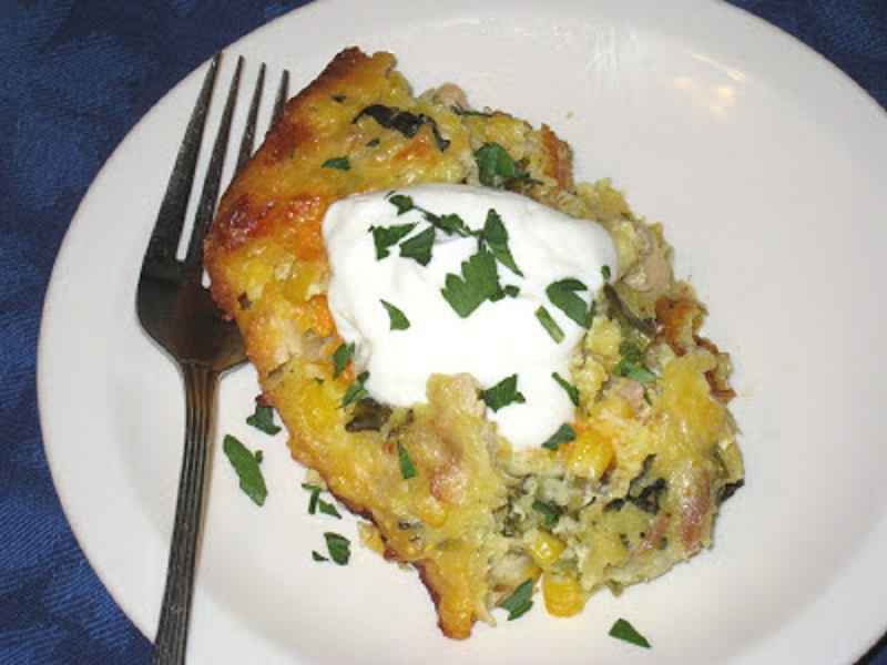 Corn Casserole with Broccoli and Chicken